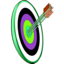 download Arrows And Target clipart image with 90 hue color