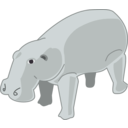 download Hippopotamus clipart image with 90 hue color