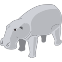 download Hippopotamus clipart image with 135 hue color