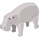 download Hippopotamus clipart image with 270 hue color