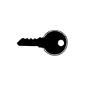download Shiny Key clipart image with 0 hue color