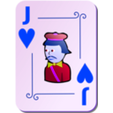 download Ornamental Deck Jack Of Hearts clipart image with 225 hue color