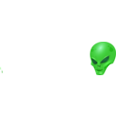 download Alien Head clipart image with 45 hue color