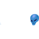 download Alien Head clipart image with 135 hue color