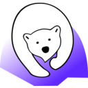 download Polar Bear clipart image with 45 hue color