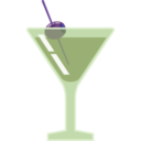 download Martini With Olive clipart image with 225 hue color