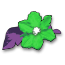 download Flower1 clipart image with 180 hue color