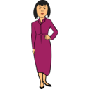 download Woman In Fashion clipart image with 0 hue color