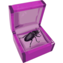 download Beetle In A Box clipart image with 270 hue color