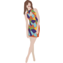 download Girl In A Dress clipart image with 0 hue color
