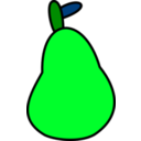 download Very Simple Pear clipart image with 90 hue color
