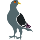 download Pigeon clipart image with 0 hue color