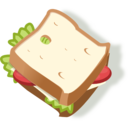 download Vegetarian Sandwich clipart image with 0 hue color