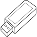 download Usb Key clipart image with 0 hue color
