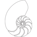 download Nautilus Shell clipart image with 0 hue color
