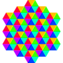 download Triangle Tessellation 6 Color clipart image with 45 hue color