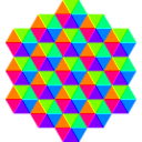 download Triangle Tessellation 6 Color clipart image with 90 hue color