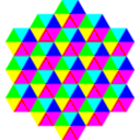 download Triangle Tessellation 6 Color clipart image with 180 hue color