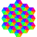 download Triangle Tessellation 6 Color clipart image with 270 hue color