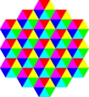 Triangle Tessellation 6 Color