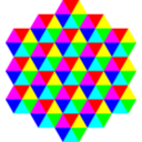 download Triangle Tessellation 6 Color clipart image with 0 hue color
