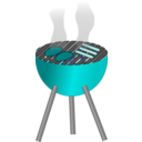 download Barbecue clipart image with 180 hue color