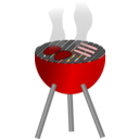 download Barbecue clipart image with 0 hue color