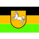 download Flag Of Lower Saxony clipart image with 45 hue color