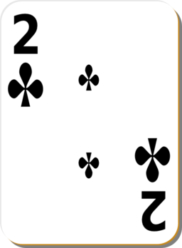 White Deck 2 Of Clubs