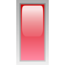 download Led Rectangular V Red clipart image with 0 hue color