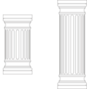 download Marble Columns clipart image with 45 hue color