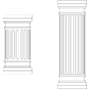 download Marble Columns clipart image with 135 hue color