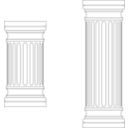 download Marble Columns clipart image with 315 hue color