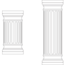 download Marble Columns clipart image with 0 hue color