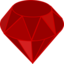 Red Ruby No Transparency No Shading Square Area