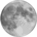 download Full Moon clipart image with 90 hue color