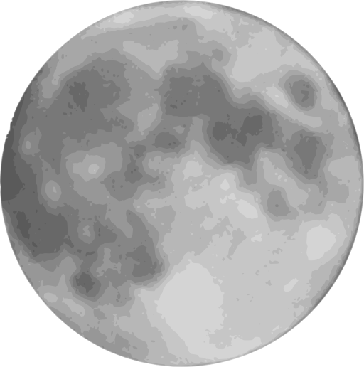clipart moon black and white - photo #46