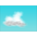 download Cumulus Cloud clipart image with 315 hue color