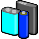download Batteries clipart image with 180 hue color