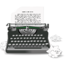 download Typewriter clipart image with 135 hue color