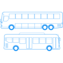 download Country And City Busses clipart image with 180 hue color