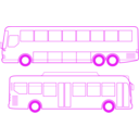 download Country And City Busses clipart image with 270 hue color