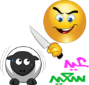 Butcher Sheep Smiley Emoticon