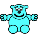 download Mess With This Bear clipart image with 180 hue color