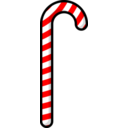 download Candy Cane clipart image with 0 hue color