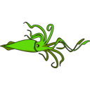 download Squid clipart image with 135 hue color