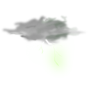 download Weather Icon Thunder clipart image with 270 hue color