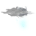 download Weather Icon Thunder clipart image with 0 hue color