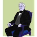 download Millard Fillmore clipart image with 225 hue color