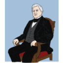 download Millard Fillmore clipart image with 0 hue color